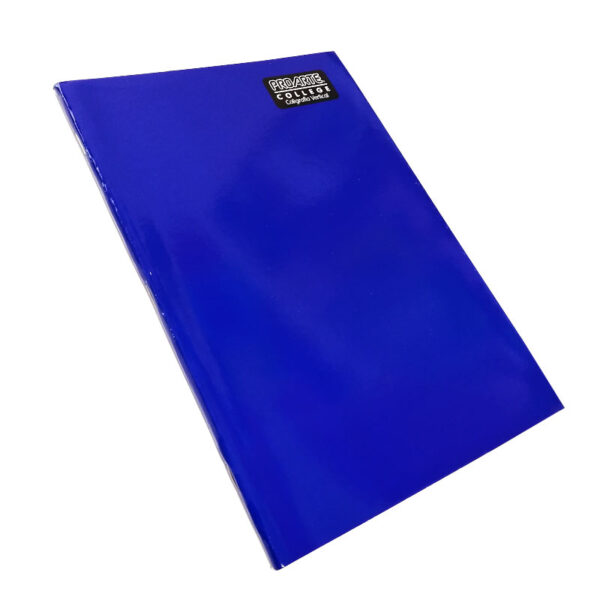 Cuaderno College Caligrafía Vertical 80 hojas Tapa Azul Lisa Proarte