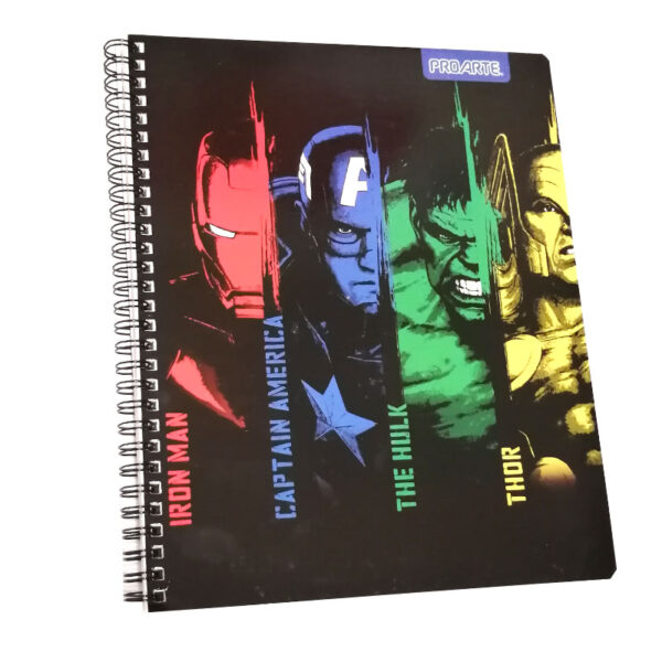 Cuaderno Universitario 7mm Avengers