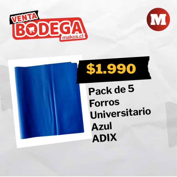 Forro Universitario Azul Adix